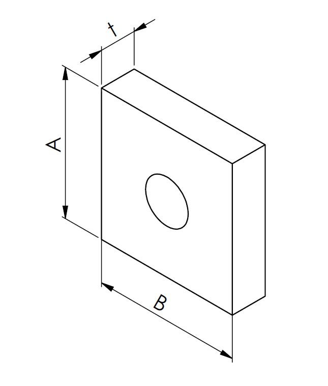 technical drawing washer