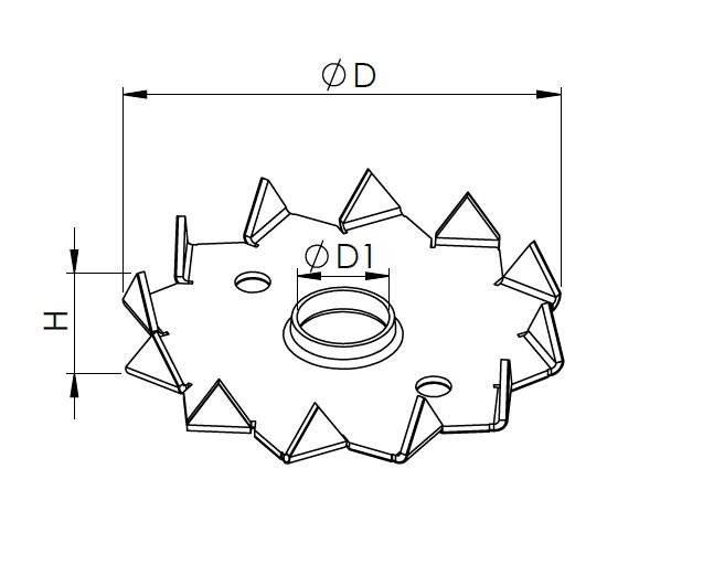 technical drawing single-sided tooth plate connector